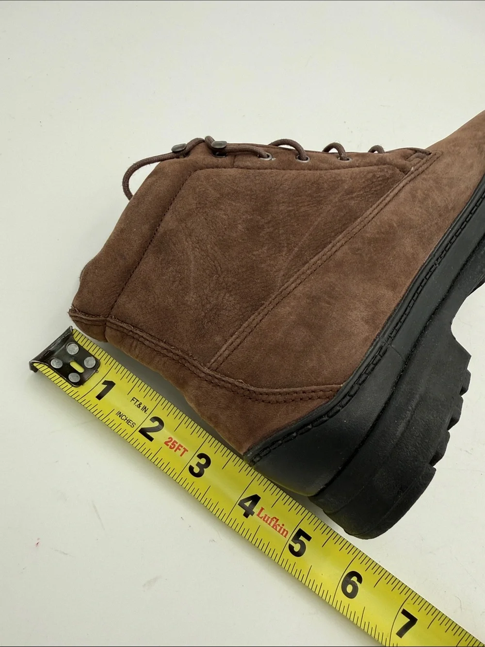 Vintage Keds outdoor Dark Brown Suede Lace-Up Ankle Boots women 6.5 casual  Y2K